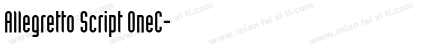 Allegretto Script OneC字体转换